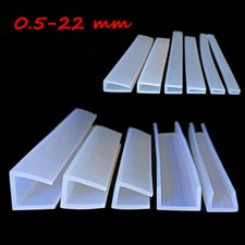 Silicone Rubber U Channel Edging Trim Seal Square U-Shaped Bumper 0.5-22 mm Size