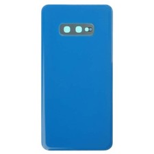 Back Glass with Camera Lens for Samsung Galaxy S10e Blue Aftermarket Replacement