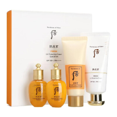 The history of Whoo Gongjinhyang Fresh UV Protective Cream Special Set, KBeauty