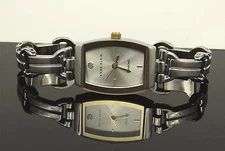 Anne Klein AK/1573SVTT Diamond Dial Silver Tone Women's Watch GREAT GIFT 