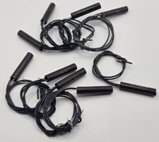 Lot of 9 Brown 1055 / 59 Alarm Contacts With Wire Leads 1/4"  NO MAGNETS NOS