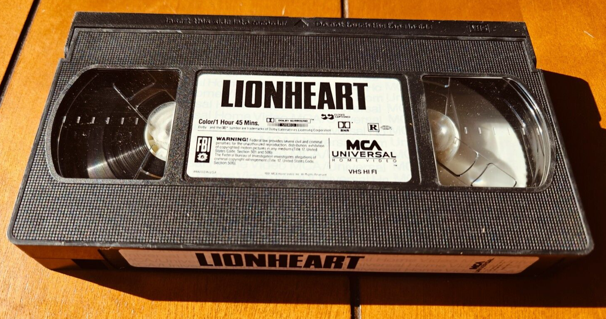 Lionheart (VHS, 1991) - CLASSIC Jean-Claude Van Damme JCVD Action