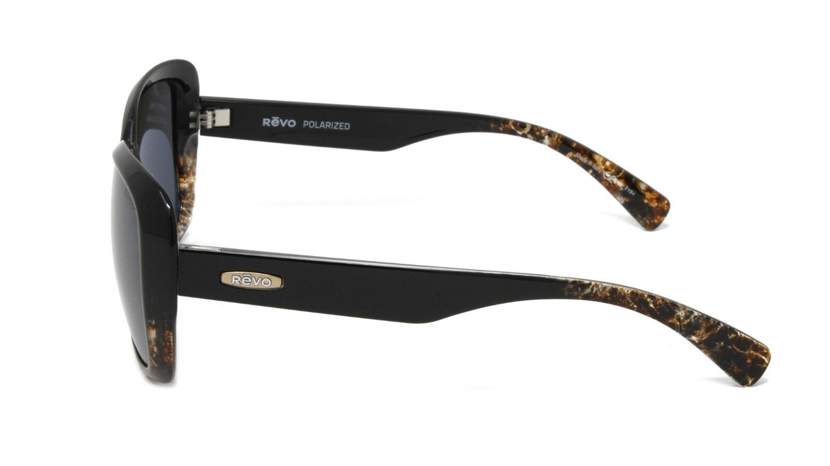 Revo Sunglasses Devin RE1055 01GY Black Amber Polarized Lens  display picture 1