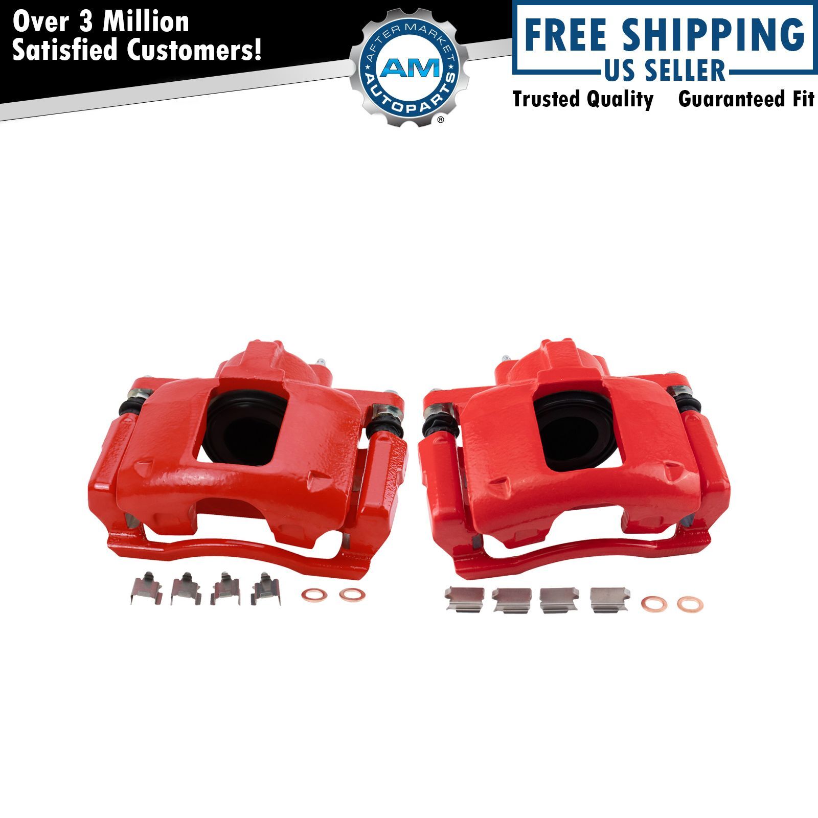 Front Brake Caliper Set Fits 08-12 Chrysler 07-12 Dodge Jeep 09-12 Volkswagen