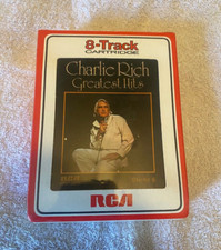 Vintage Charlie Rich Greatest Hits 8 Track Tape RCA Still Sealed in Original Box
