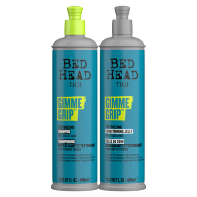 TIGI BED HEAD Kit Gimme Grip shampoo + conditioner 400mlx2
