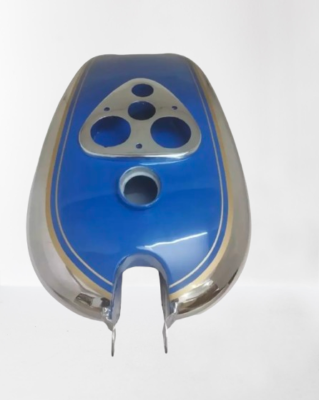 【P】 FIT FOR BSA M20/21 Dlx M22 M23/24 Blue & Chrome Gas Fuel Petrol