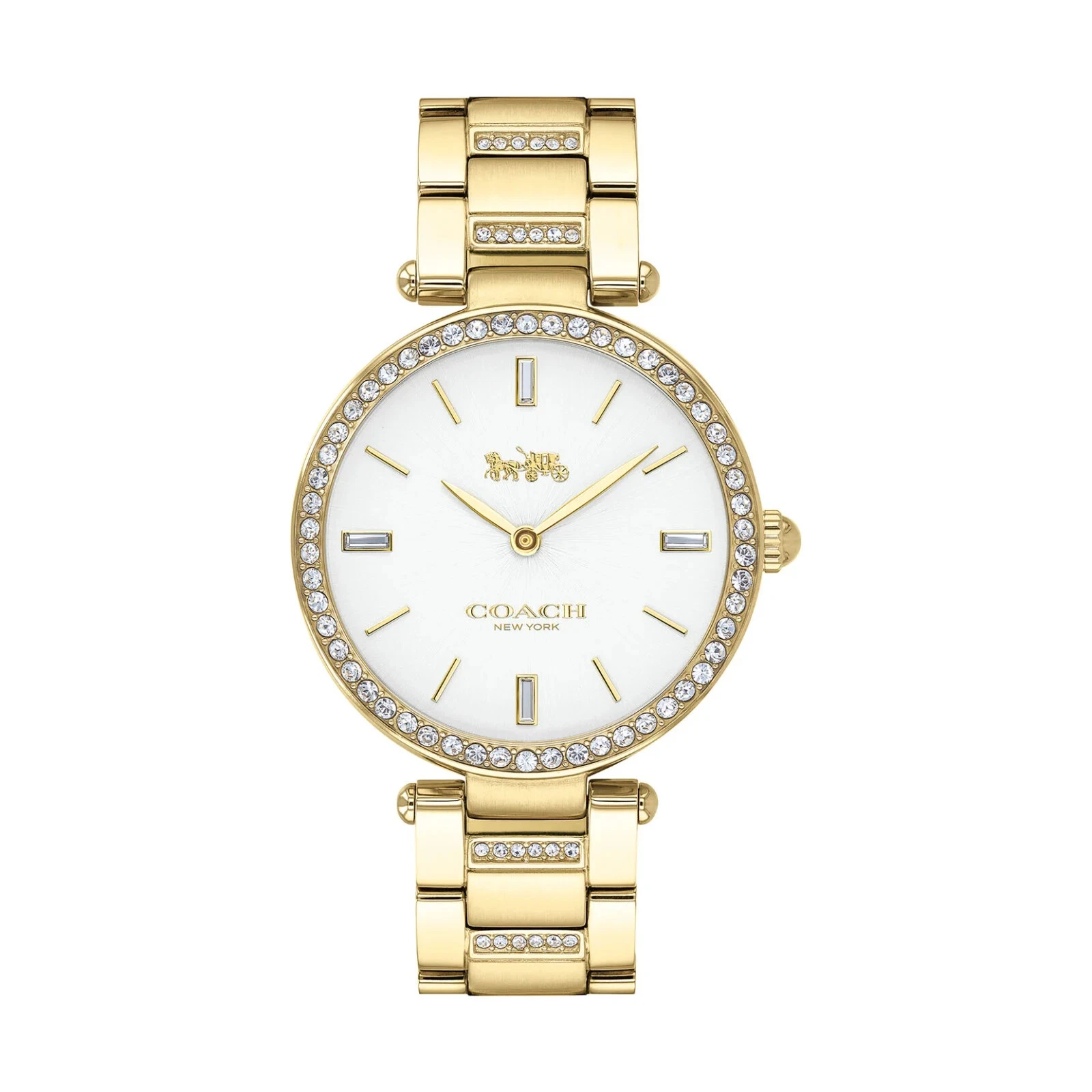 Orologio Coach Park Quarzo Cristallo Quadrante Bianco Donna 14503093