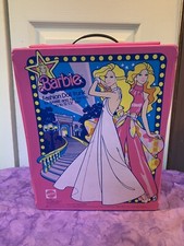 Vintage Mattel Barbie 1977 Pink Fashion Doll Trunk Large clothing carrying Case