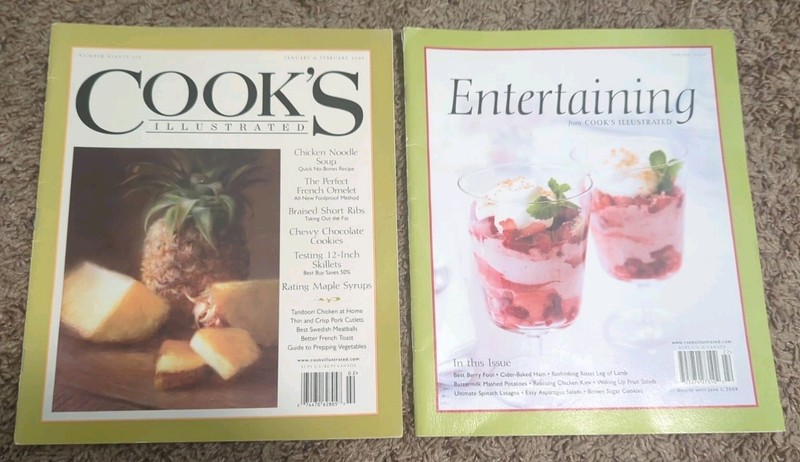 Cook's Illustrated Magazine - *2009: Jan/Feb Issue 96 + Entertaining Spring 2009