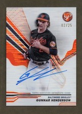 2024 Topps Pristine - Gunnar Henderson #PA-GH Orange Pulsar Refractor /25 Auto