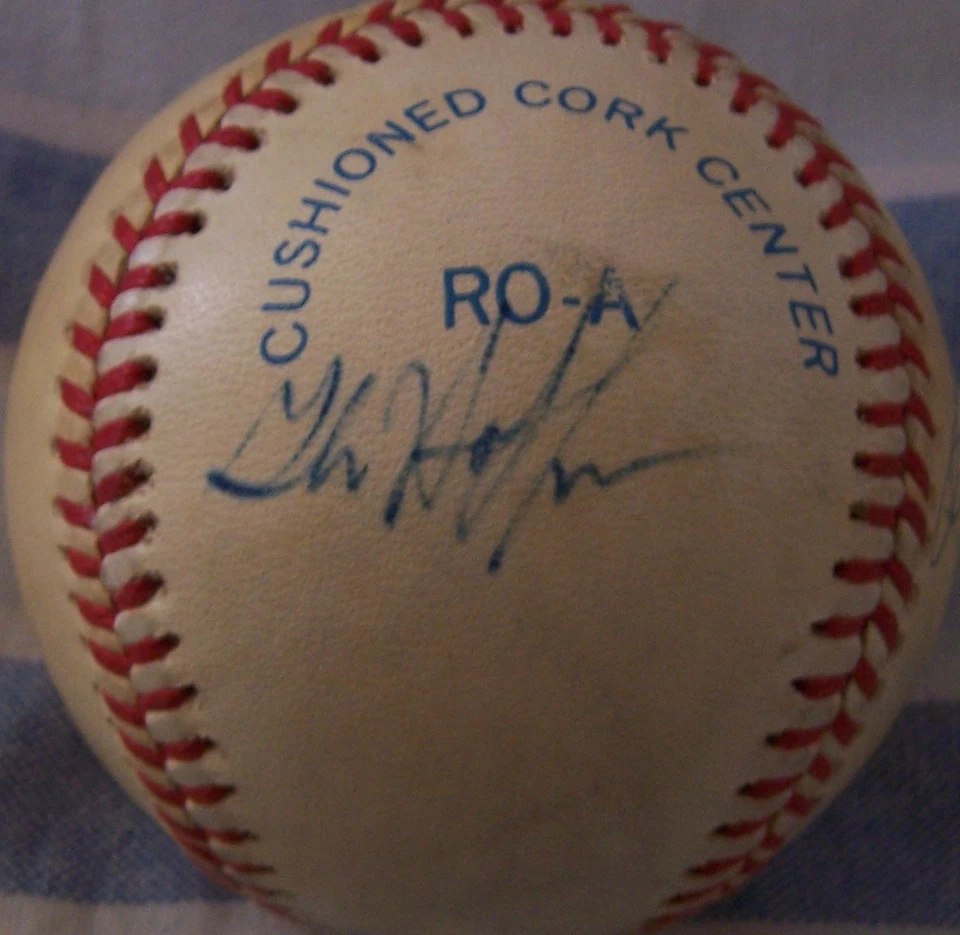 Mike Greenwell Dave Henderson Glenn Hoffman signed auto 1987 Red Sox AL baseball - Image 2 of 2