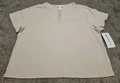 Athleta Essential V Neck Tee Womens Size XL