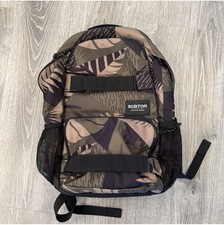 Burton Treble Yell 21L Snowboard Backpack Bookbag Green Camo Olive Woodcut Palm