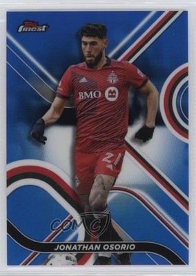 2022 Topps Finest MLS Blue Refractor 1/150 Jonathan Osorio #68 p6a