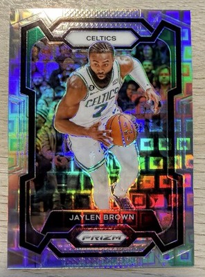 2023-24 Prizm Jaylen Brown Black Pandora Prizm /150 SSP Celtics Finals MVP SP