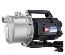 Aquastrong 1.6HP Portable Shallow Well Pump Garden Pump, 1320GPH, 115V, Stainles