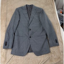 Suitsupply Vitale Barberis Canonico Blazer Pure Wool Men Size 52 Rustic Grey EUC