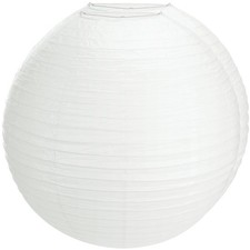 Lanties 2PCS 30" White Paper Lanterns Large Round Lamp Hanging Wedding Party Dec