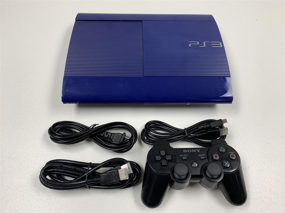 Sony PlayStation 3 PS3 Super Slim Azurite Blue Console 250GB | eBay