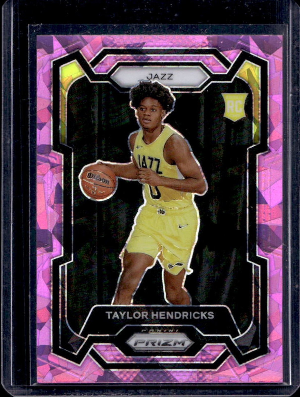 2023-24 Prizm Taylor Hendricks RC Prizm Pink Ice #161 Jazz