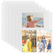 50 Pack 4 x 6 Photo Sleeves for 3 Ring Binder300 Pictures, HeavyDuty Archival...