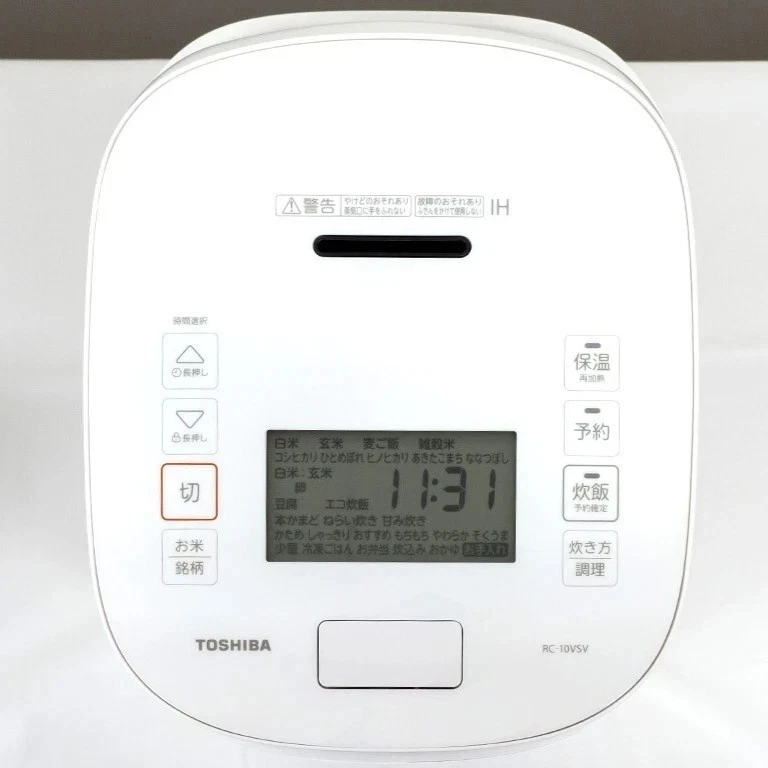 TOSHIBA Honootakumidaki Rice Cooker 5.5cups RC-10VSV AC100V 5.4kg JAPAN NEW