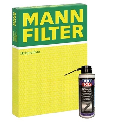 MANN-FILTER Luftfilter + Luft­mas­sen­sen­sor­re­iniger für DAF CF 75 XF 105 95