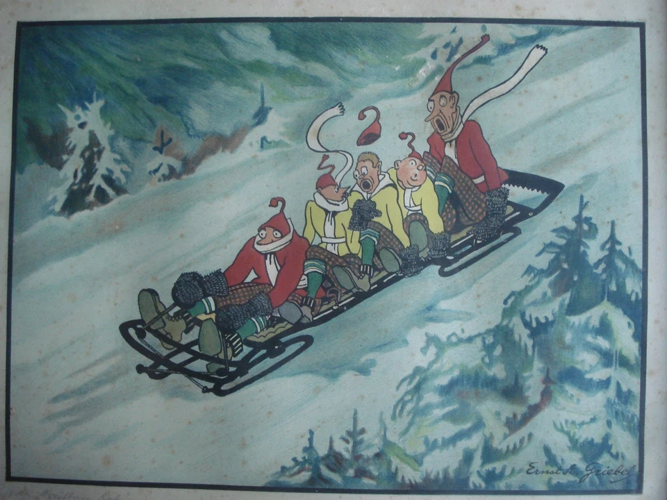 FARB LITHO- ERNST A: GRIEBEL: DER STREITBARE BOB: HANDSIGNIERT: - Bild 3 von 4