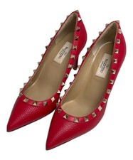 VALENTINO GARAVANI Studded heel pumps SW2S0A04 EU35.5 US5.5 Red