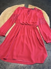 EXPRESS DRESS SZ XS LACE LONG SLEEVE DETAILED MINI 