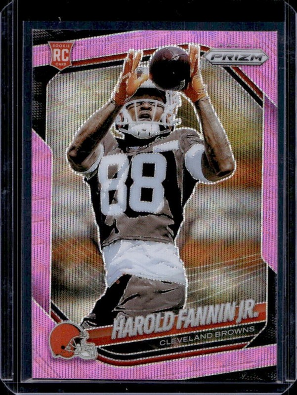 2025 Panini Prizm Harold Fannin Jr. RC Pink Wave Rookie #399 Browns