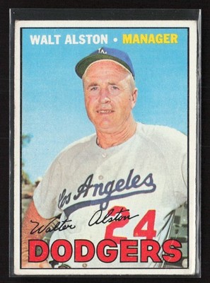 1967 Topps #294 Walt Alston - VG Set Break! - crease