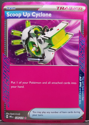 Scoop Up Cycle 128/131 Prismatic Evolutions ACE SPEC Pokémon Pokemon Card ENG NM