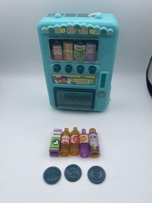 #ad #ad Dasio Miniature Vending Machine Toy 1:12 With 5 Drinks And Three Coins $14.99