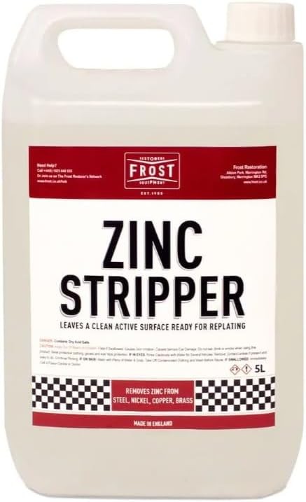 Zinc Stripper, Industrial Zinc Coating Remover for Galvanized Steel & Iron,5 LTR