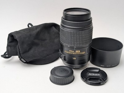 Nikon AF-S DX NIKKOR 55-300mm f/4.5-5.6G ED VR Telephoto Zoom Lens Hood Pouch