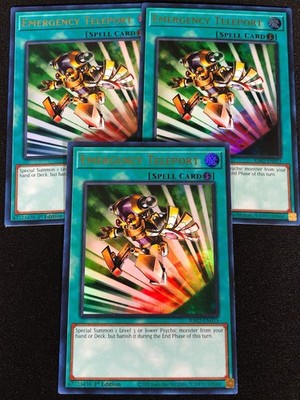 Yugioh Emergency Teleport RA02-EN053 1st Ultra x3 (NM)