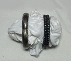 Two Sterling Silver Brackets: Costume Jewelry Women’s Vintage Jewelry