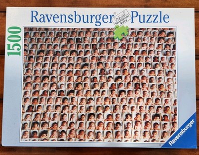 RAVENSBURGER 1500 Pc Puzzle ''Babies Galore'' USED, Great CONDITION