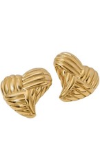 18k Gold Plated Stainless Steel Earrings Retro Simple Style Classic For Woman