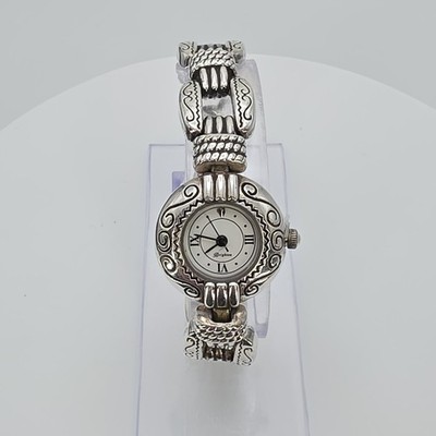 BRIGHTON 'Berlin' Watch Buckles Band Scrollwork Toggle Closure New Battery 6.25''