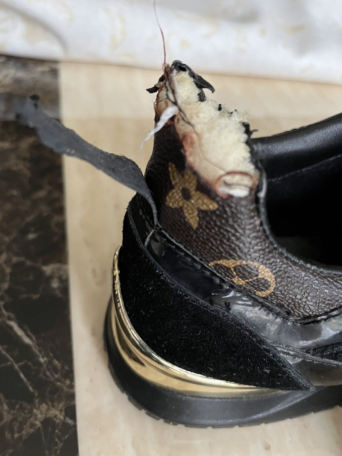 louis vuitton trainers mens damaged 8 eBay