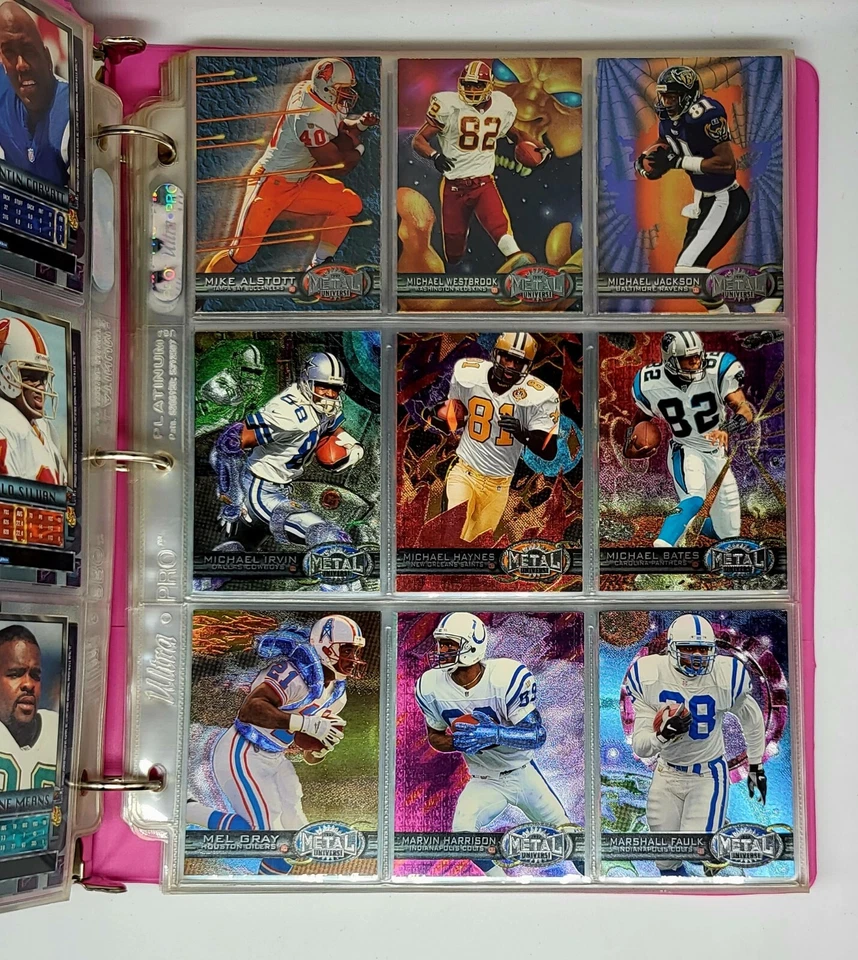 1997 FLEER Skybox METAL UNIVERSE NFL Football 200 CARD COMPLETE SET MINT RARE - Image 3 of 4