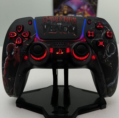 Marvel SpiderMan Vs Venom - RGB LED - Custom Wireless Controller