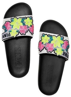 pink bling slides