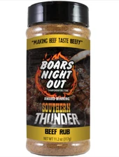 Boars Night Out - Southern Thunder Beef Rub  Beef Pork Chicken Seasoning 11.2 Oz