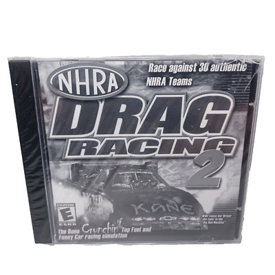 NHRA Drag Racing 2 30 Teams PC CD-ROM Game NEW Sealed