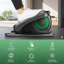 Under Desk Electric Foot Pedal Exerciser Elliptical Machine Bike Trainer Cardio/