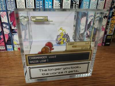 Pokemon Shiny Rayquaza Encounter Handmade Diorama - Gameboy Gaming Cube- Fanart